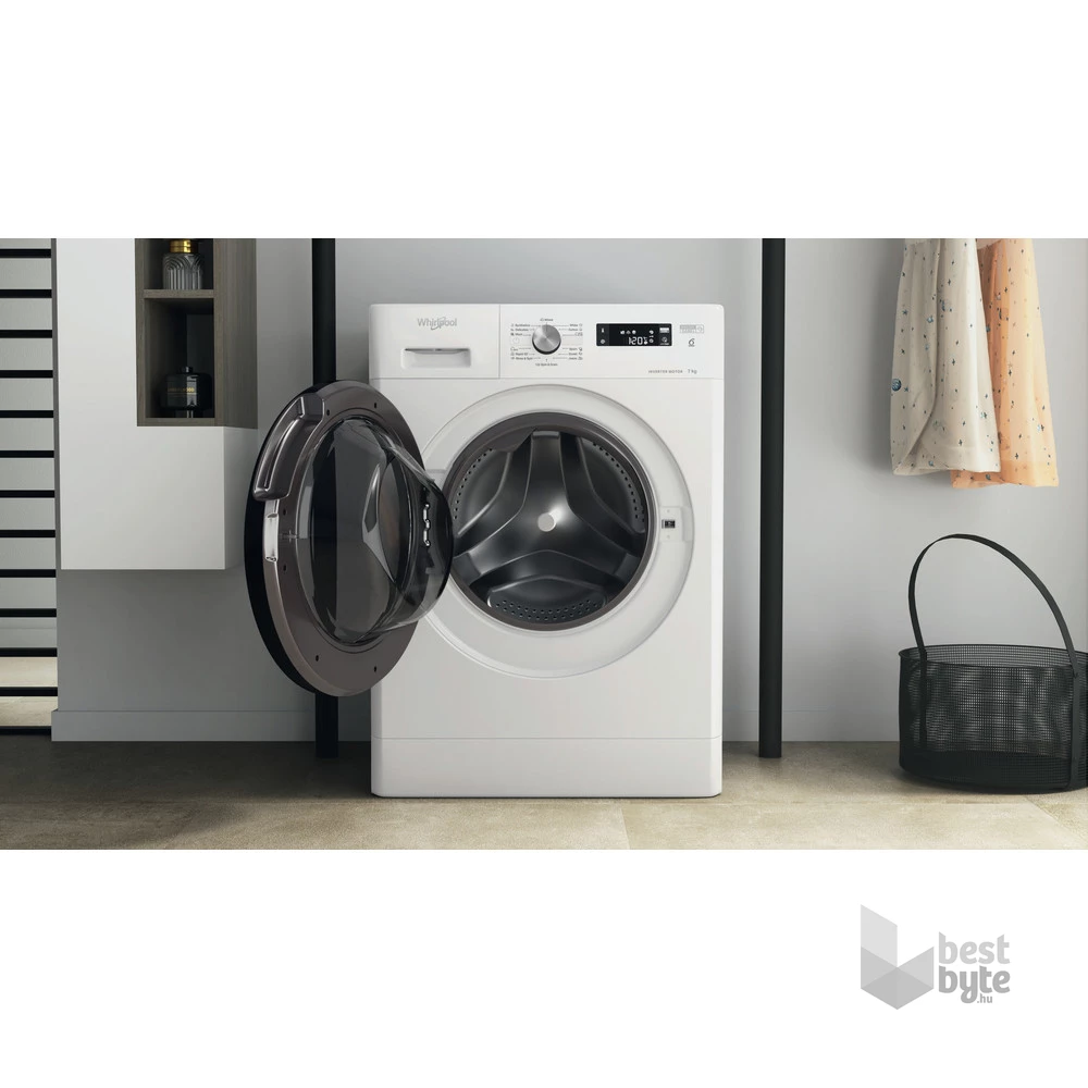 Whirlpool FFS 7259 B EE fehér, elöltöltős, max.1200ford., 7 kg, mosógép