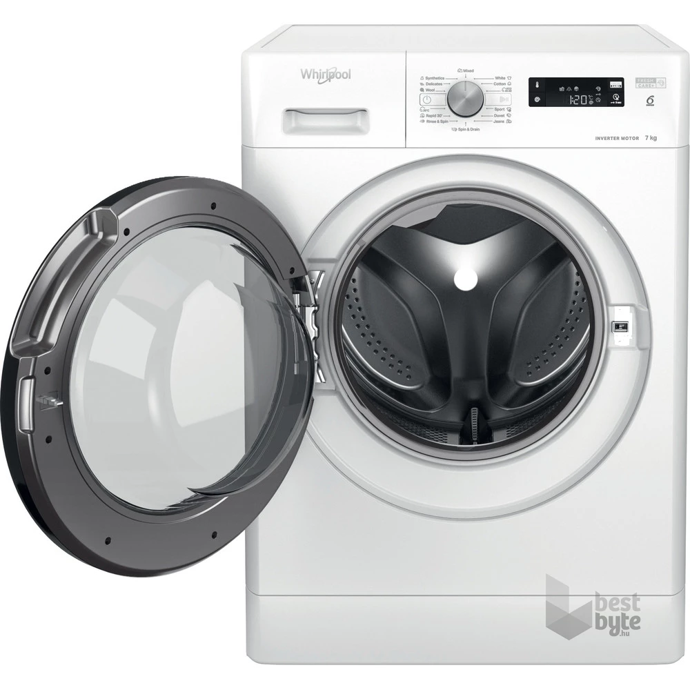 Whirlpool FFS 7259 B EE fehér, elöltöltős, max.1200ford., 7 kg, mosógép