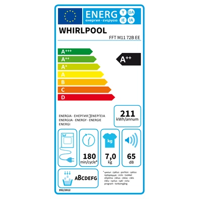 Whirlpool FFT M11 72B EE 7 kg hőszivattyús szárítógép