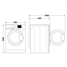 Whirlpool FFT M11 82B EE R 8 kg hőszivattyús szárítógép