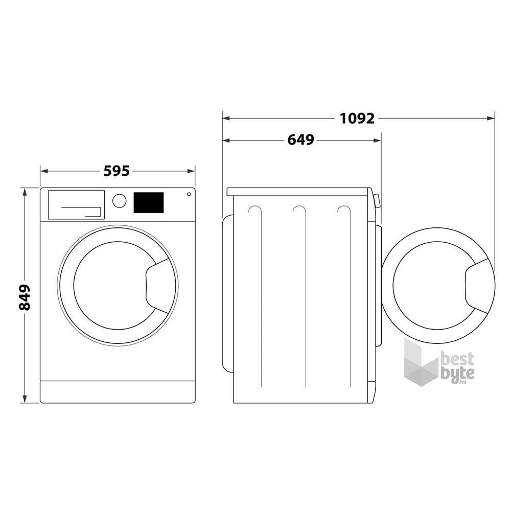 Whirlpool FFT M11 82B EE R fehér, 8 kg, hőszivattyús, szárítógép