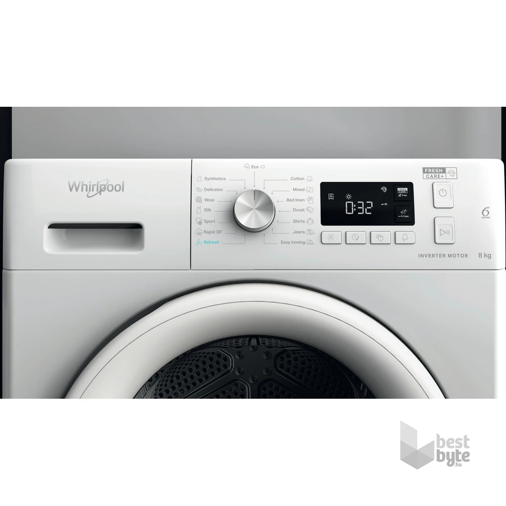 Whirlpool FFT M11 8X3 EE fehér, 8 kg, hőszivattyús, szárítógép