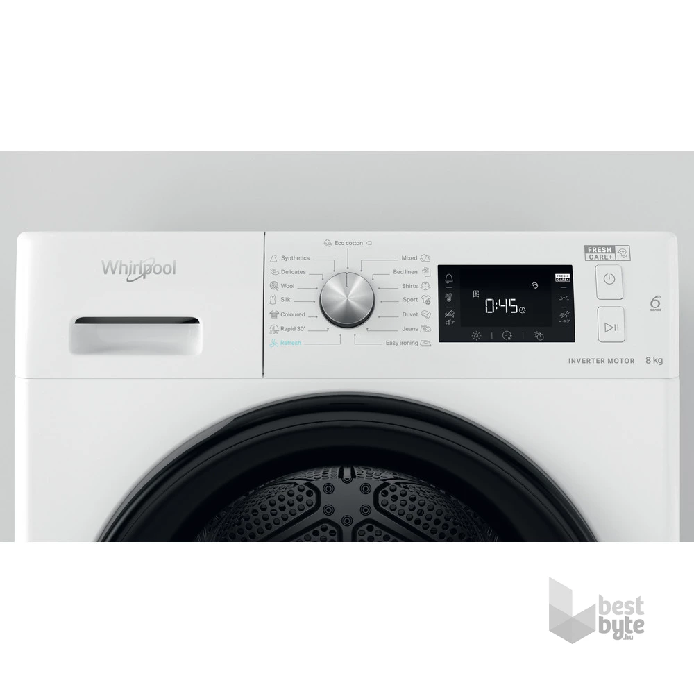 Whirlpool FFT M22 8X3B EE fehér, 8 kg, hőszivattyús, szárítógép