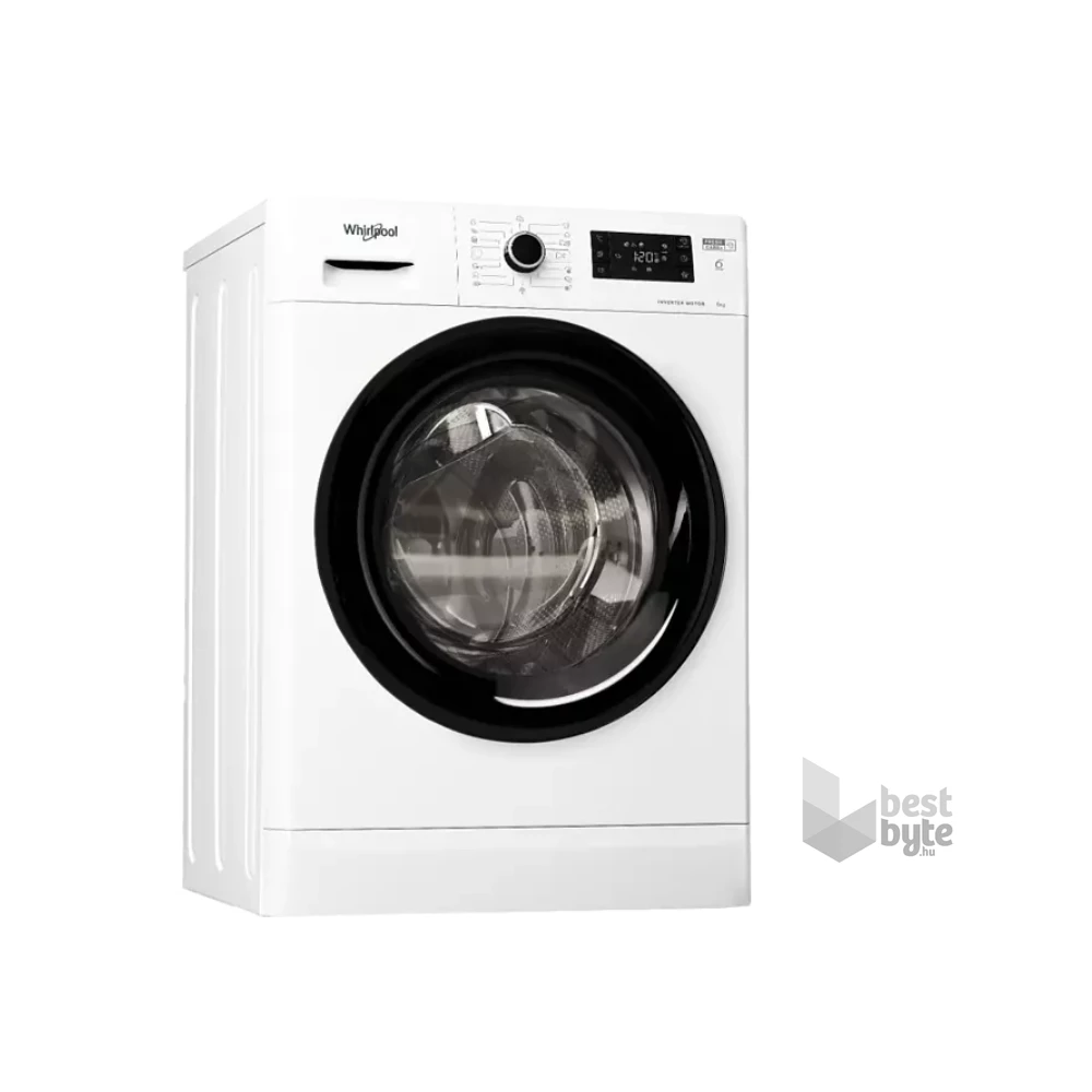 Whirlpool FWSG 61282 BV EE N fehér, elöltöltős, max.1200ford., 6 kg, mosógép