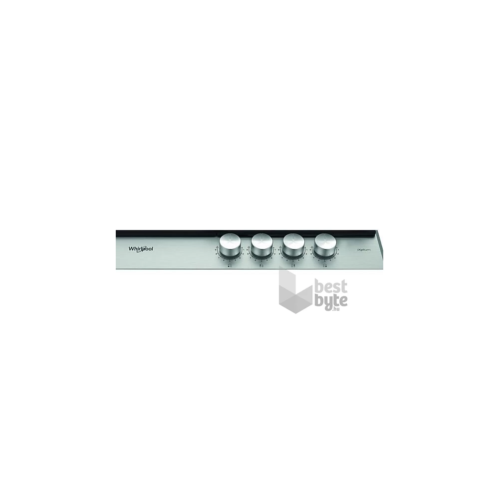 Whirlpool GMWL 628/IXL EE inox, beépíthető, gáz, főzőzóna: 3 +1 wok égőfej, beépíthető méret: 56cm, főzőlap