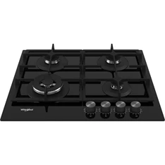 Whirlpool GOFL 629/NB fekete, beépíthető, gáz, főzőzóna: 4 +1 wok égőfej, beépíthető méret: 56cm, főzőlap