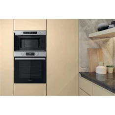 Whirlpool MBNA920X 750W 22L inox beépíthető mikrohullámú sütő