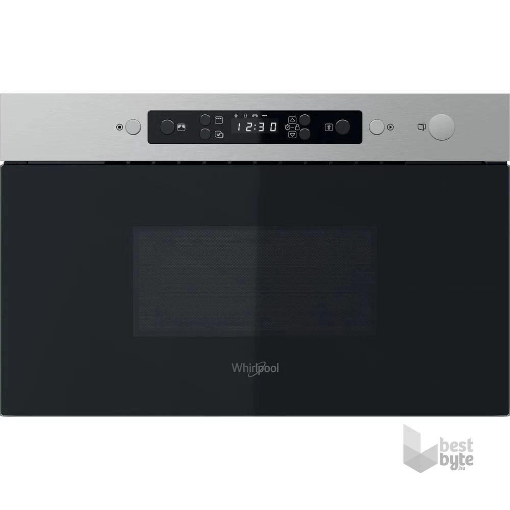 Whirlpool MBNA920X 750W 22L inox beépíthető mikrohullámú sütő