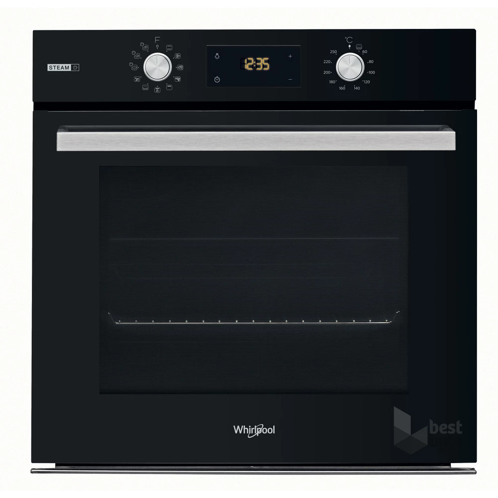 Whirlpool OAS KC8V1 BLG fekete, beépíthető, sütőtér: 71L, grill, katalitikus, sütő