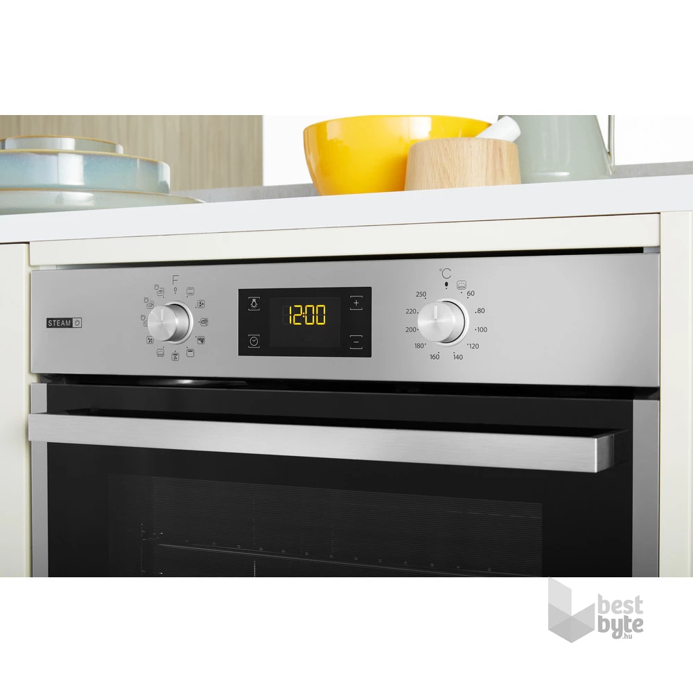Whirlpool OAS KN8V1 IX inox, beépíthető, sütőtér: 71L, grill, sütő