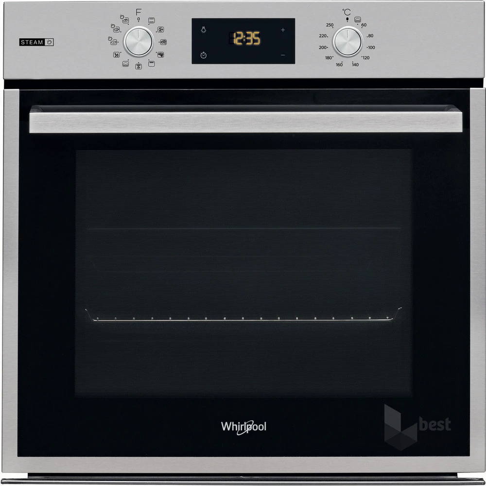 Whirlpool OAS KN8V1 IX inox, beépíthető, sütőtér: 71L, grill, sütő