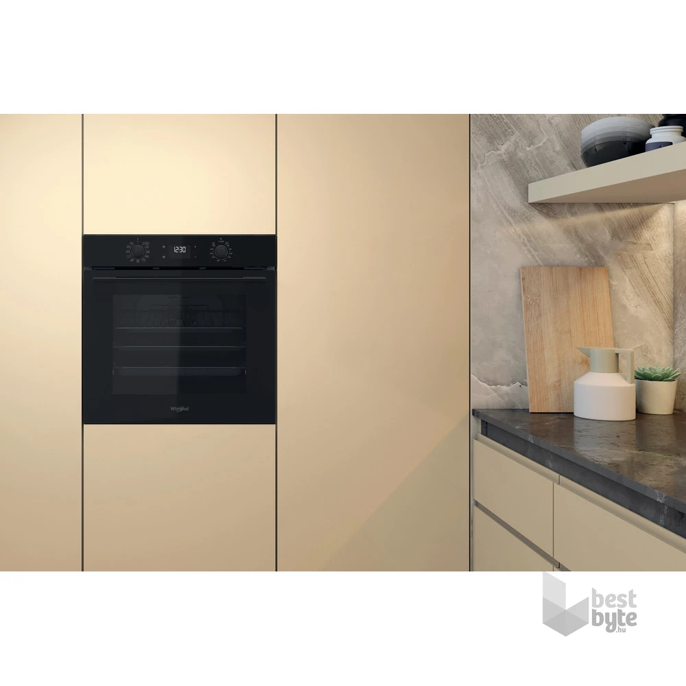 Whirlpool OMK58HU1B fekete, beépíthető, sütőtér: 71L, hidrolitikus, sütő