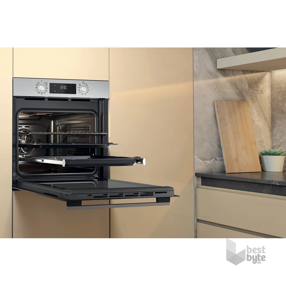 Whirlpool OMK58HU1X inox, beépíthető, sütőtér: 71L, hidrolitikus, sütő
