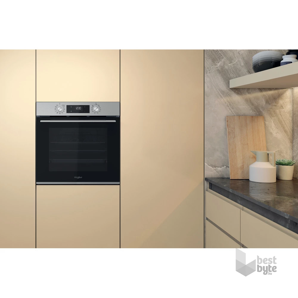 Whirlpool OMK58HU1X inox, beépíthető, sütőtér: 71L, hidrolitikus, sütő