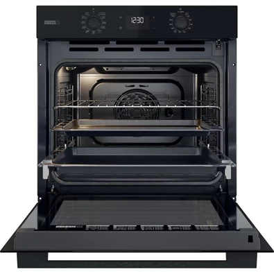 Whirlpool OMSK58RU1SB fekete, beépíthető, sütőtér: 71L, grill, pirolitikus, sütő