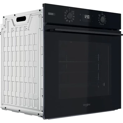 Whirlpool OMSK58RU1SB fekete, beépíthető, sütőtér: 71L, grill, pirolitikus, sütő