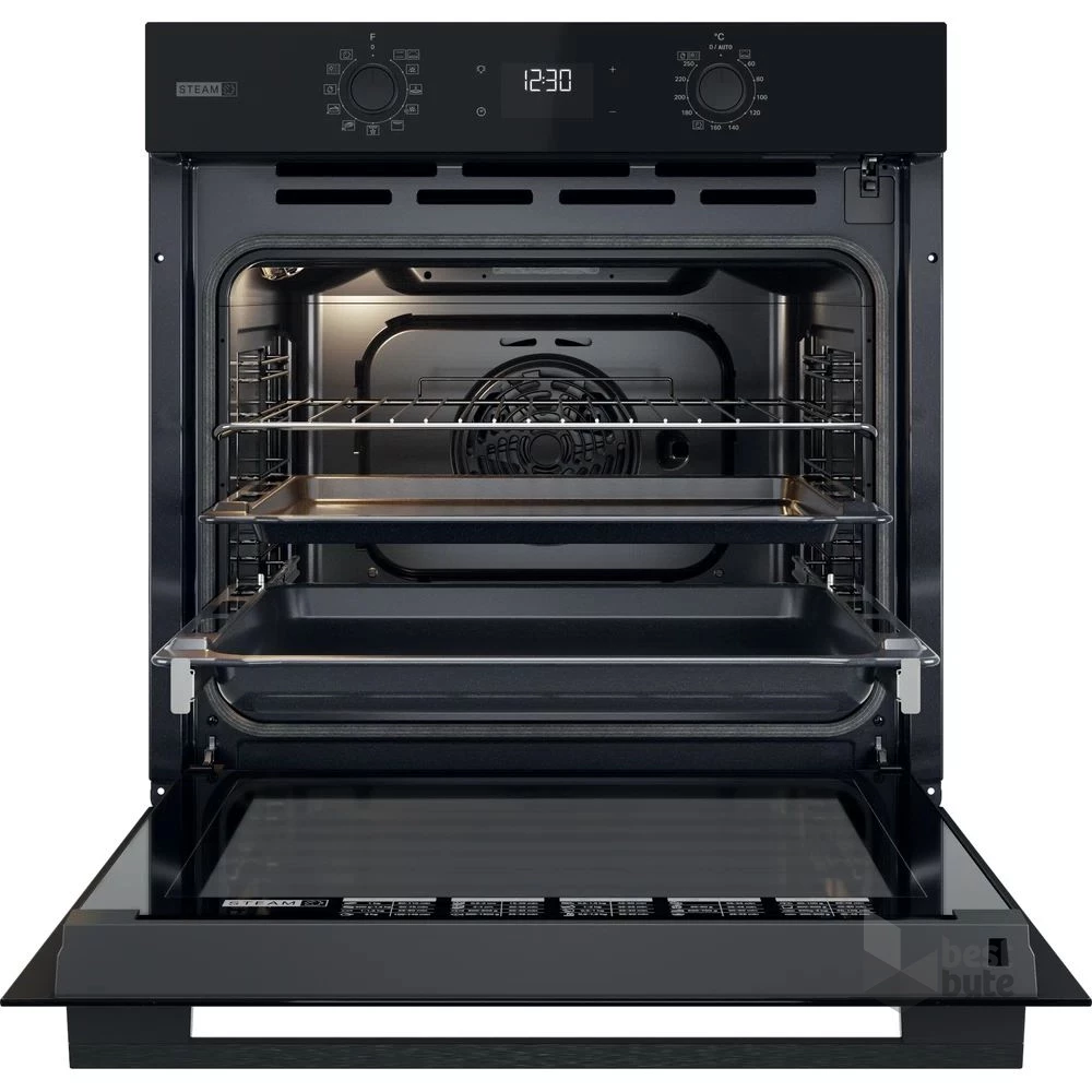 Whirlpool OMSK58RU1SB fekete, beépíthető, sütőtér: 71L, grill, pirolitikus, sütő