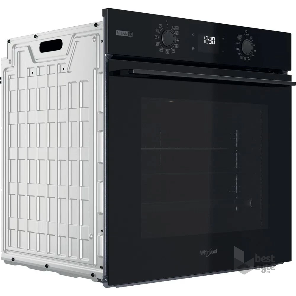 Whirlpool OMSK58RU1SB fekete, beépíthető, sütőtér: 71L, grill, pirolitikus, sütő