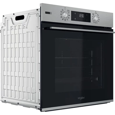 Whirlpool OMSK58RU1SX inox, beépíthető, sütőtér: 71L, grill, pirolitikus, sütő