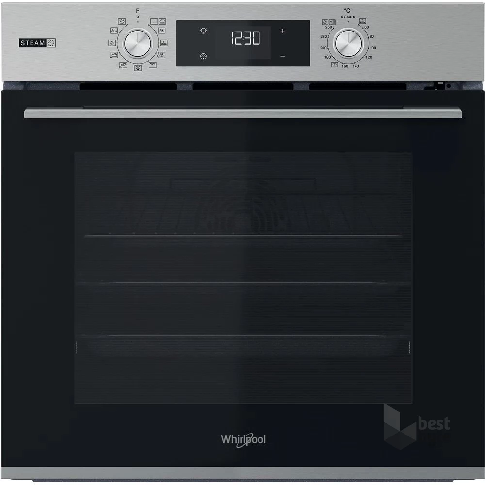 Whirlpool OMSK58RU1SX inox, beépíthető, sütőtér: 71L, grill, pirolitikus, sütő