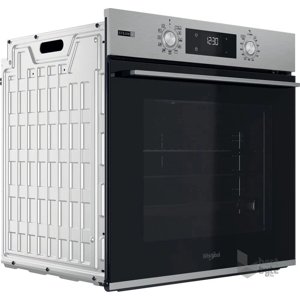 Whirlpool OMSK58RU1SX inox, beépíthető, sütőtér: 71L, grill, pirolitikus, sütő