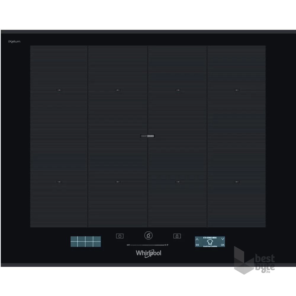 Whirlpool SMP 658C/BT/IXL fekete, beépíthető, indukciós, főzőzóna: 8, beépíthető méret: 56cm, főzőlap