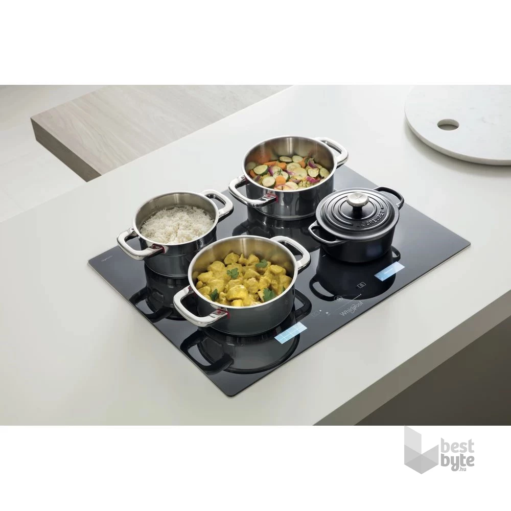 Whirlpool SMP 658C/BT/IXL fekete, beépíthető, indukciós, főzőzóna: 8, beépíthető méret: 56cm, főzőlap