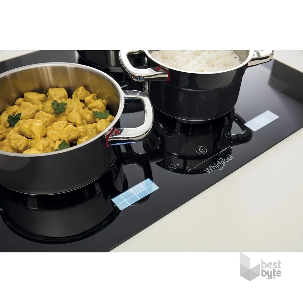Whirlpool SMP 658C/BT/IXL fekete, beépíthető, indukciós, főzőzóna: 8, beépíthető méret: 56cm, főzőlap