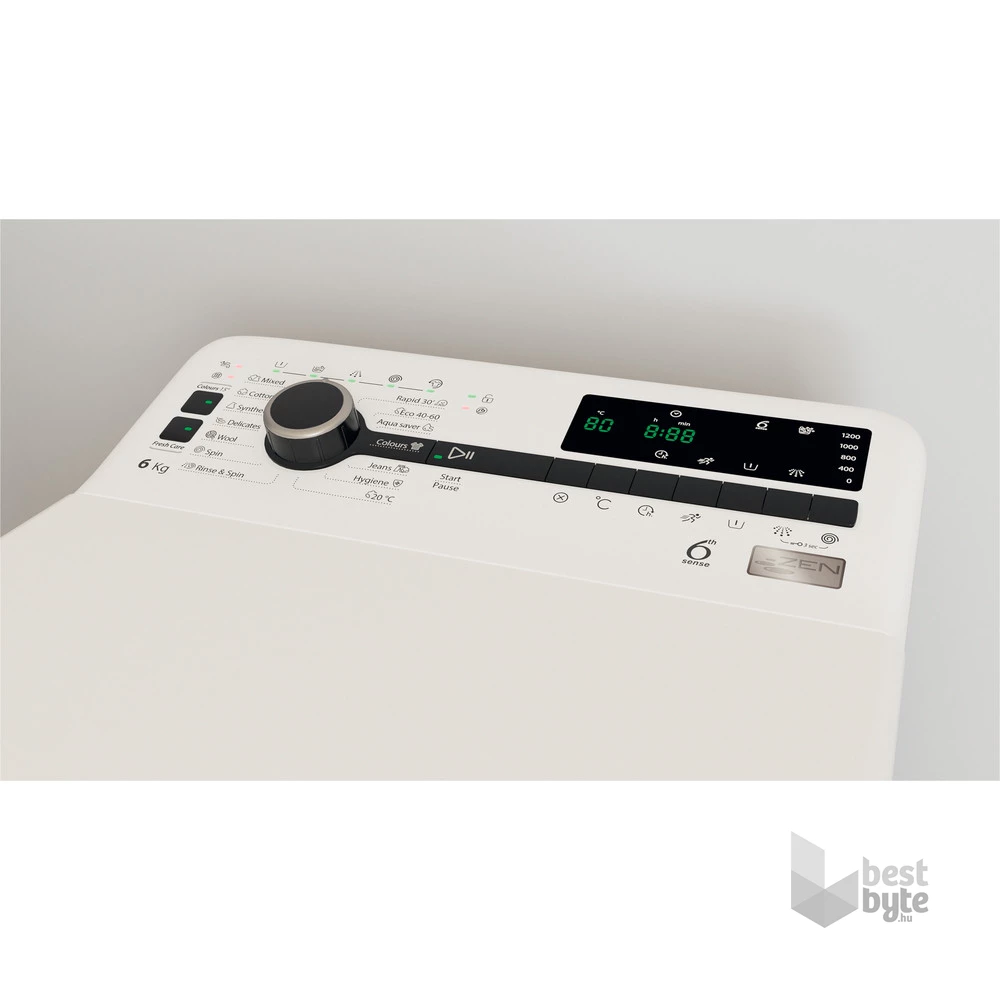 Whirlpool TDLRB 6252BS EU/N fehér, felültöltős, max.1200ford., 6 kg, mosógép