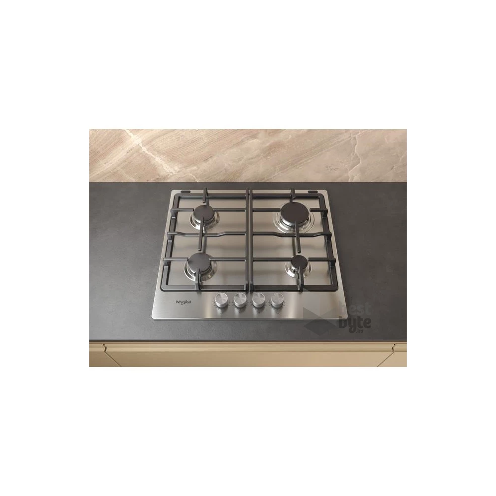 Whirlpool TKRL 660 IX inox, beépíthető, gáz, főzőzóna: 5, beépíthető méret: 56cm, főzőlap