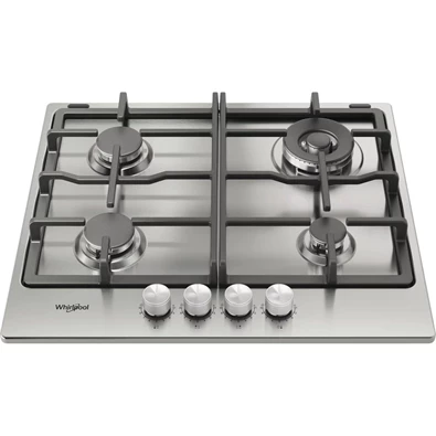 Whirlpool TKRL 661 IX EU inox, beépíthető, gáz, főzőzóna: 3 +1 wok égőfej, beépíthető méret: 56cm, főzőlap