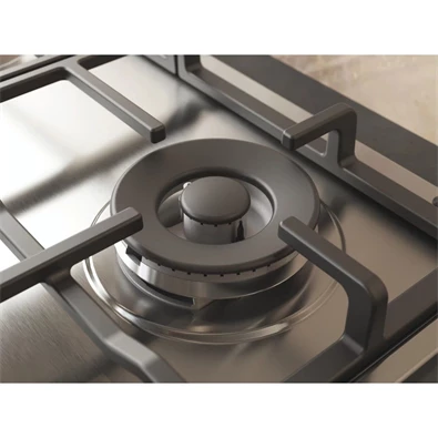 Whirlpool TKRL 661 IX EU inox, beépíthető, gáz, főzőzóna: 3 +1 wok égőfej, beépíthető méret: 56cm, főzőlap