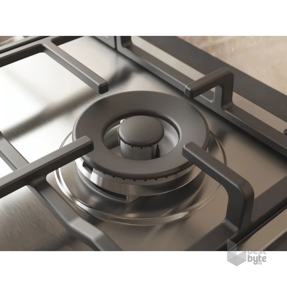 Whirlpool TKRL 661 IX EU inox, beépíthető, gáz, főzőzóna: 3 +1 wok égőfej, beépíthető méret: 56cm, főzőlap