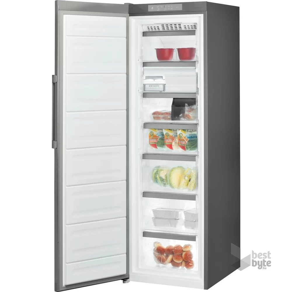 Whirlpool UW8 F2CXBI N2 inox, Fagyasztó:259L, No frost fagyasztószekrény (Használt - B)