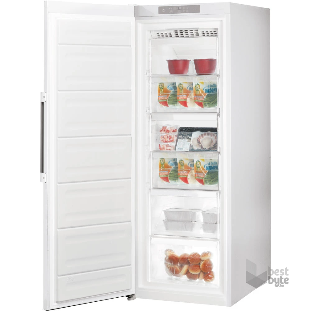 Whirlpool UW8 F2CXBI N2 inox, Fagyasztó:259L, No frost fagyasztószekrény (Használt - B)