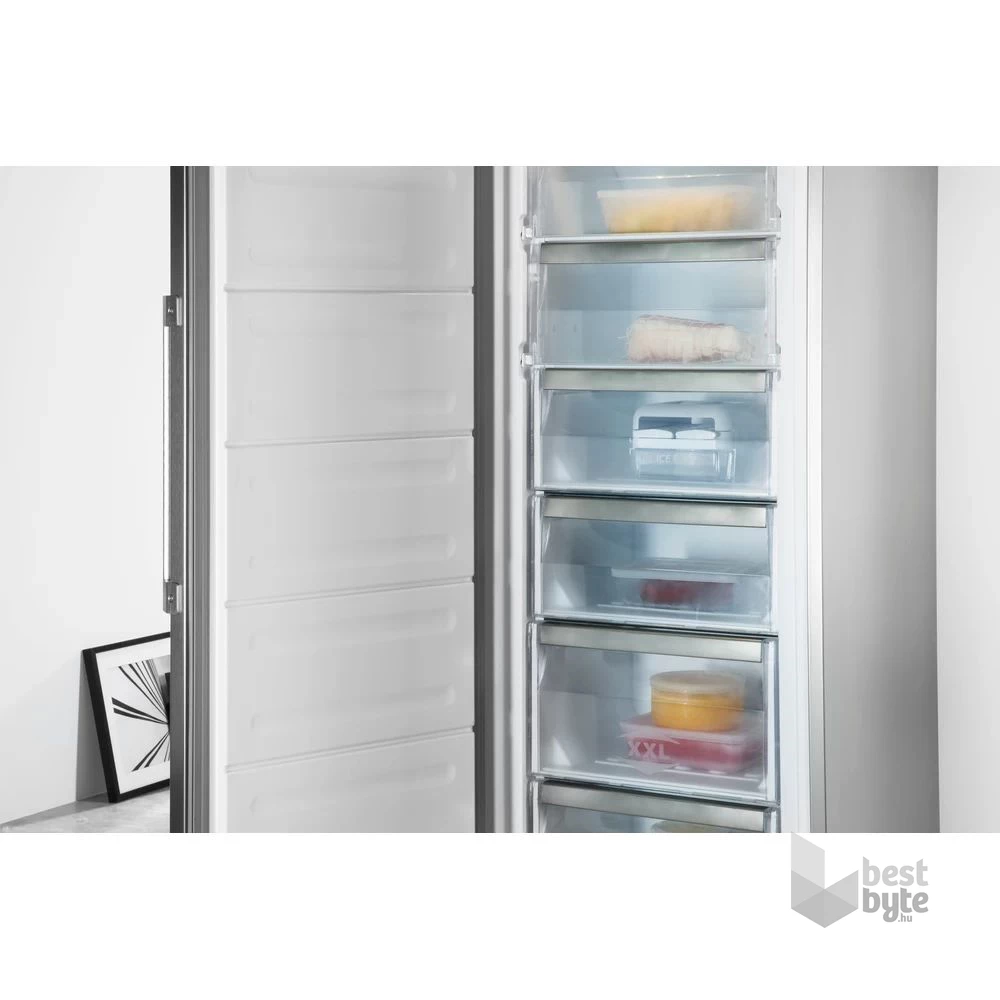 Whirlpool UW8 F2CXBI N2 inox, Fagyasztó:259L, No frost fagyasztószekrény (Használt - B)