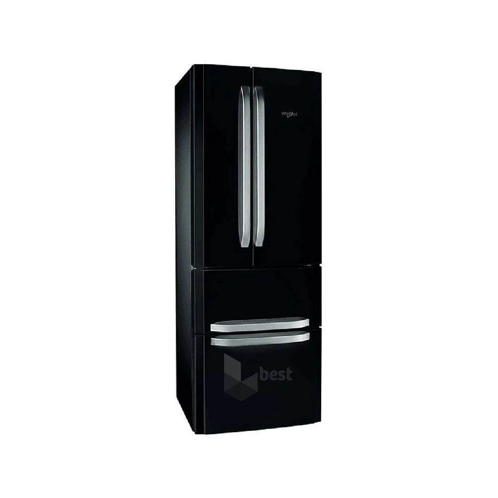 Whirlpool W4D7 BC21 fekete, alulfagyasztós, Side-by-Side, Hűtő:302L, Fagyasztó:150L, No frost hűtőszekrény