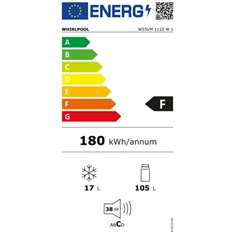 Whirlpool W55VM 1110 W 1 egyajtós hűtőszekrény