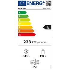 Whirlpool W5 721E OX 2 inox alulfagyasztós hűtőszekrény