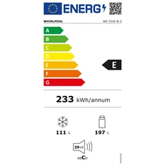 Whirlpool W5 721E W 2 alulfagyasztós hűtőszekrény