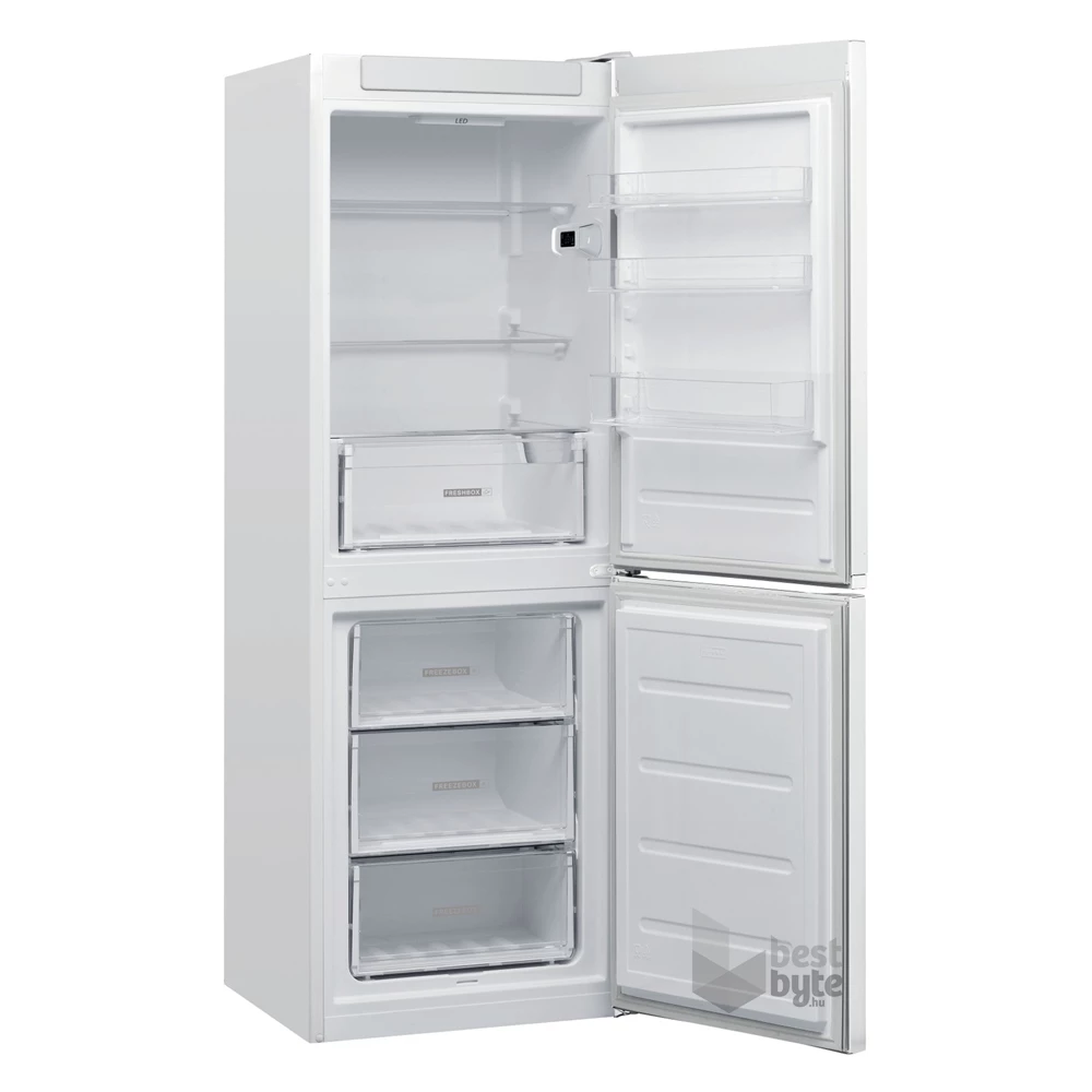 Whirlpool W5 722E W fehér, alulfagyasztós, Hűtő:197L, Fagyasztó:111L, Less. frost hűtőszekrény