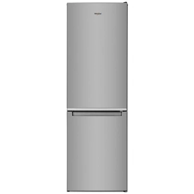 Whirlpool W5 821EOX 2 inox, alulfagyasztós, Hűtő:228L, Fagyasztó:111L, Stop frost hűtőszekrény