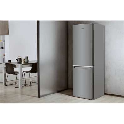 Whirlpool W5 821EOX 2 inox, alulfagyasztós, Hűtő:228L, Fagyasztó:111L, Stop frost hűtőszekrény
