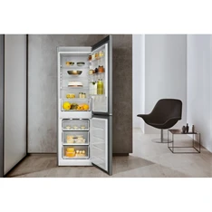 Whirlpool W5 821EOX 2 inox, alulfagyasztós, Hűtő:228L, Fagyasztó:111L, Stop frost hűtőszekrény