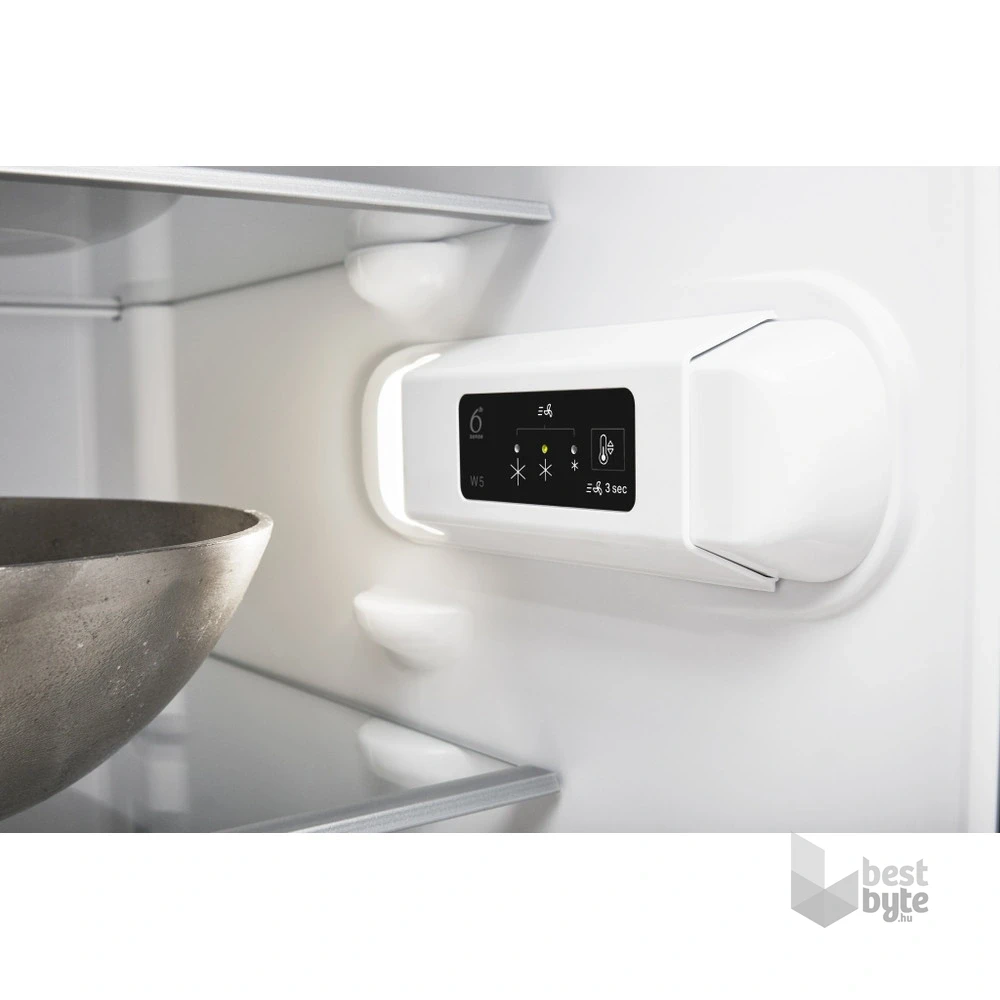 Whirlpool W5 821EOX 2 inox, alulfagyasztós, Hűtő:228L, Fagyasztó:111L, Stop frost hűtőszekrény