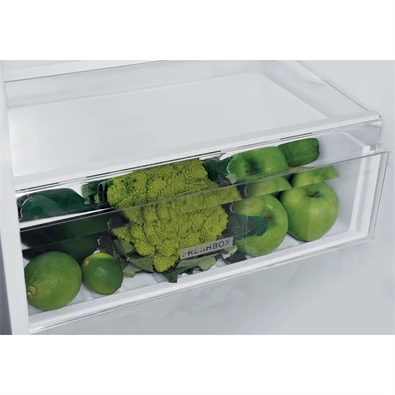 Whirlpool W5 821EOX 2 inox, alulfagyasztós, Hűtő:228L, Fagyasztó:111L, Stop frost hűtőszekrény