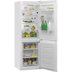 Whirlpool W5 821 EW2 fehér, alulfagyasztós, Hűtő:228L, Fagyasztó:111L, Stop frost hűtőszekrény