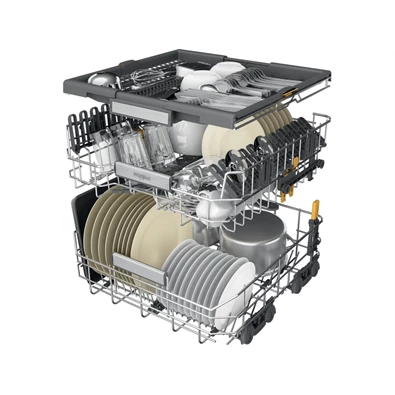 Whirlpool W7F HS51 fehér, programok száma: 8, szabadonálló, 15 terítékes mosogatógép 