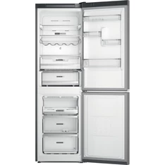 Whirlpool W7X 83T MX inox, alulfagyasztós, Hűtő:231L, Fagyasztó:104L, No frost hűtőszekrény
