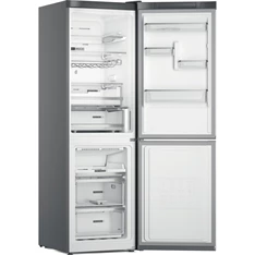 Whirlpool W7X 83T MX inox, alulfagyasztós, Hűtő:231L, Fagyasztó:104L, No frost hűtőszekrény